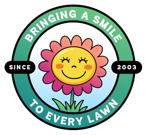 branded badge with logo